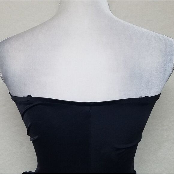 VINTAGE Le Cove Black Strapless Cross Swimsuit - Picture 10 of 13